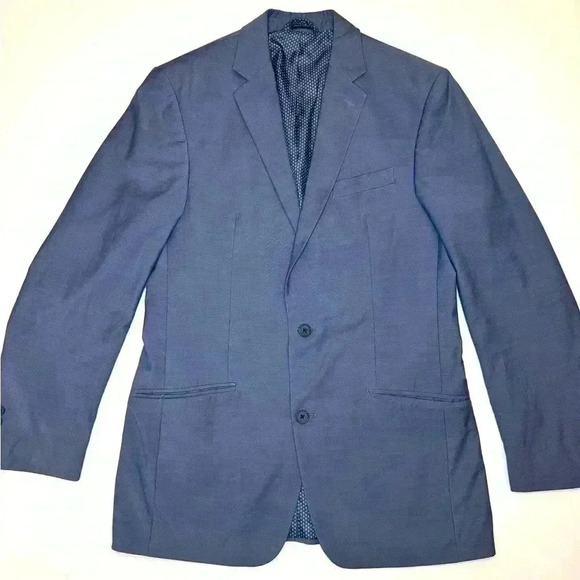 Madison Mens Modern Fit Suit Jacket Sport Coat   Blazer Size- 40L  Two Button - Picture 2 of 10